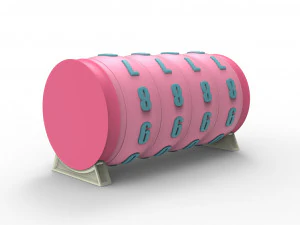 Combination cylindrical lock 3D Print Model