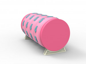 Combination cylindrical lock 3D Baskı Modeli