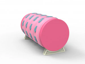 Combination cylindrical lock 3D Print Model