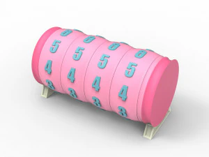 Combination cylindrical lock 3D Print Model