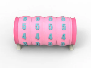 Combination cylindrical lock 3D Print Model
