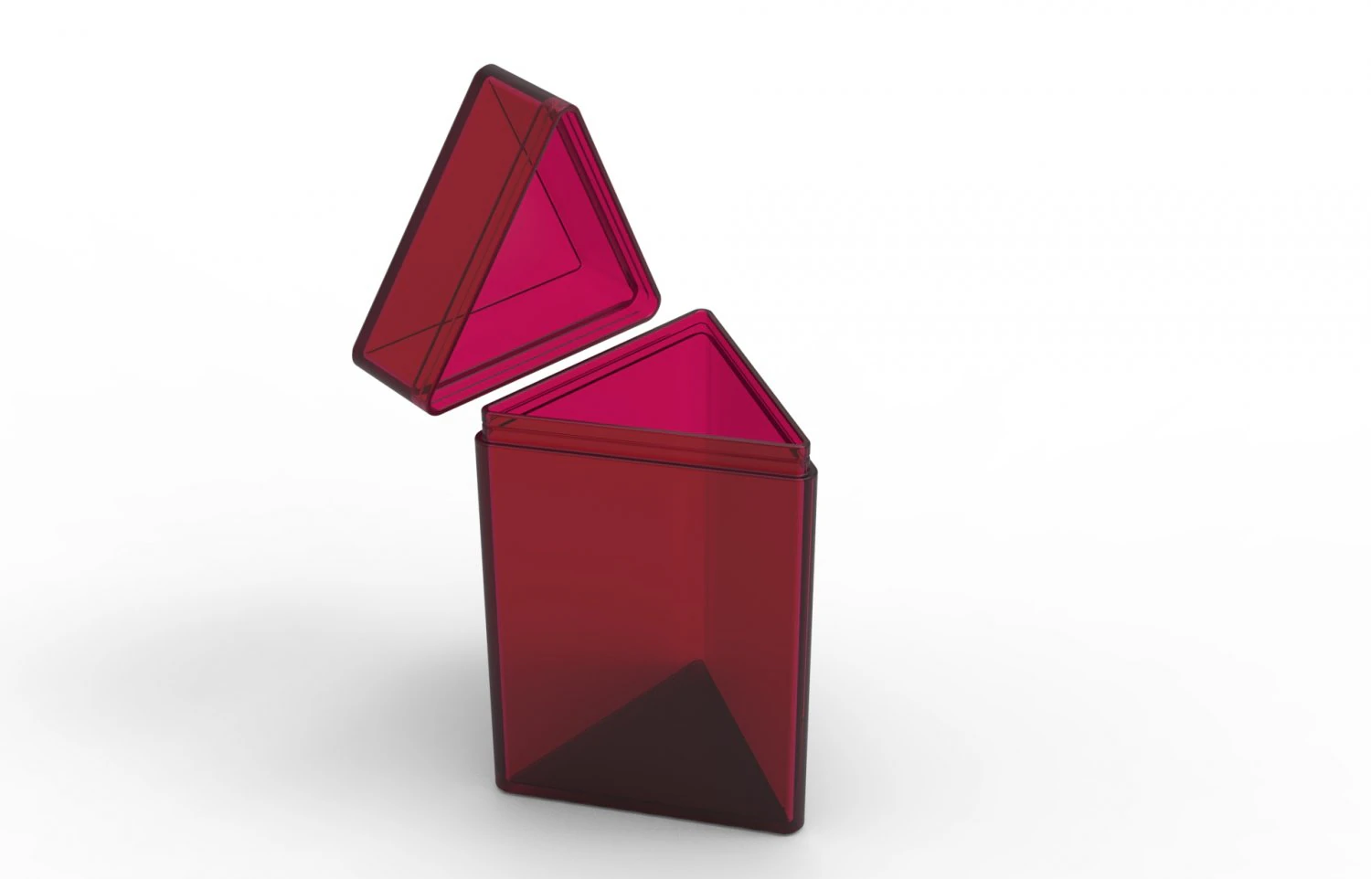 Triangle container 3D Print Model .c4d .max .obj .3ds .fbx .stl .blend 