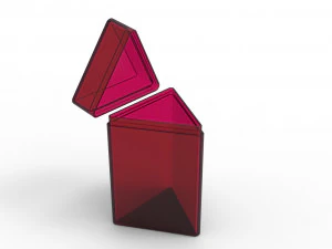 त्रिकोणीय कंटेनर 3D प्रिंट मॉडल