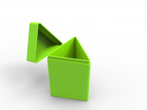 Triangle container 3D Print Model