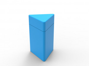 Triangle container Model Cetak 3D