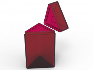 Triangle container Model Cetak 3D