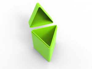 Triangle container 3D Print Model