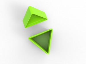 Triangle container Model Cetak 3D