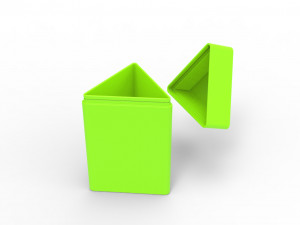 Triangle container Model Cetak 3D