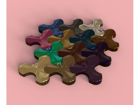 Mosaik deltoid Model Cetak 3D