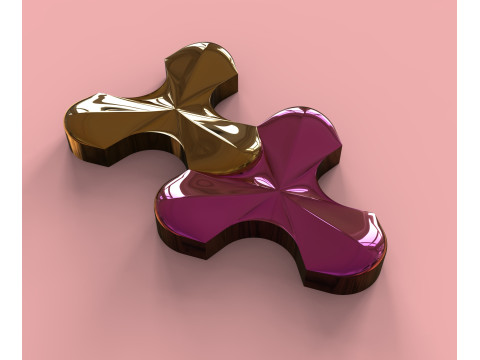 Deltoid mosaic 3Dプリントモデル
