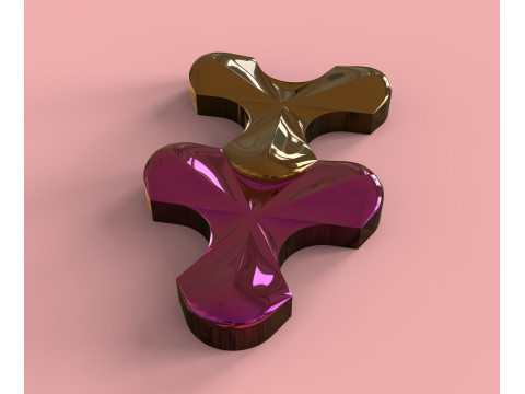 Deltoid mosaic 3Dプリントモデル