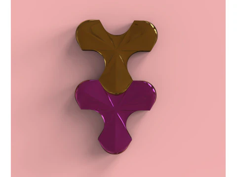 Deltoid mosaic 3D Print Model