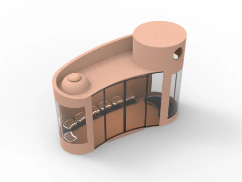 Bus Stop 3D Model