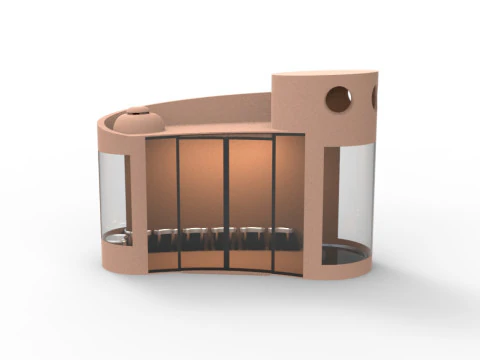 Bus Stop 3D Model