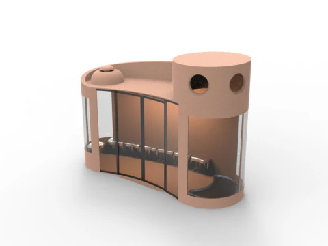Bus Stop 3D Model