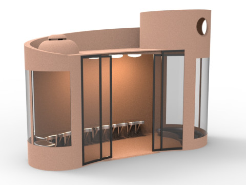 Bus Stop 3D 모델