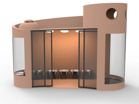 Bus Stop 3D Model