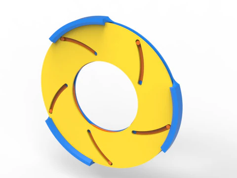 Sharp edges Iris diaphragm 3D Print Model