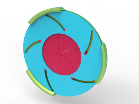 Sharp edges Iris diaphragm 3D Print Model