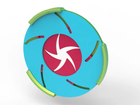 Sharp edges Iris diaphragm 3D Print Model