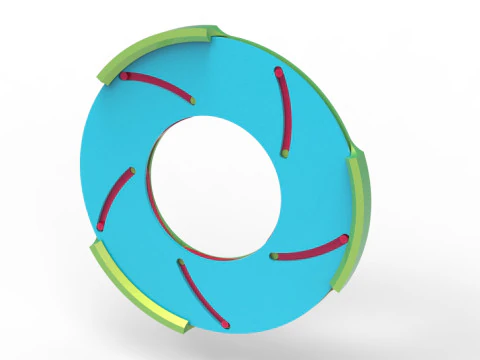 Sharp edges Iris diaphragm 3D Print Model