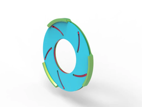 Sharp edges Iris diaphragm 3D Print Model