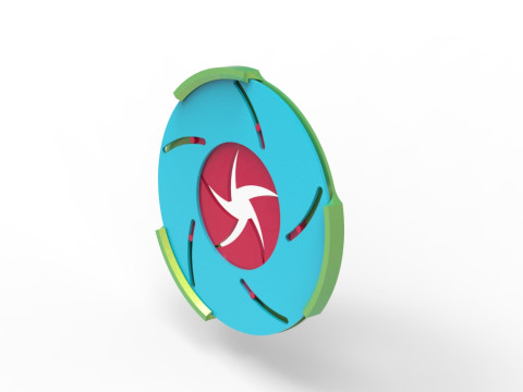 Sharp edges Iris diaphragm 3D Baskı Modeli