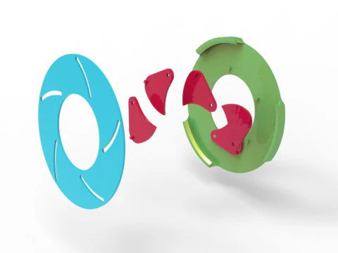 Sharp edges Iris diaphragm 3D Print Model