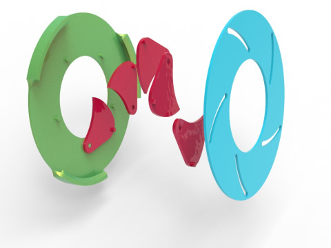 Sharp edges Iris diaphragm 3D Baskı Modeli