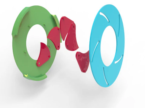 Sharp edges Iris diaphragm 3D Print Model