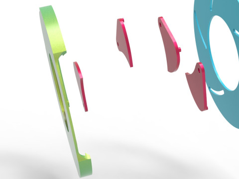 Sharp edges Iris diaphragm 3D Baskı Modeli