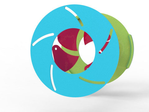 Sharp edges Iris diaphragm 3D Baskı Modeli