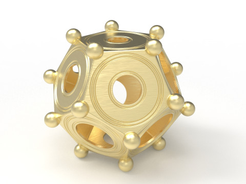 Roman dodecahedron Modelo 3D