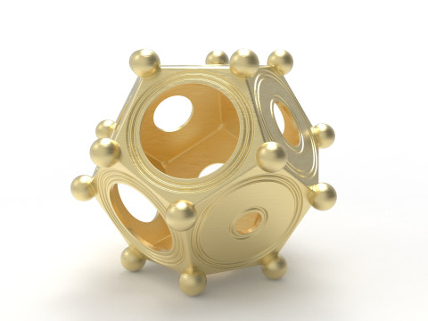 Roman dodecahedron Modelo 3D