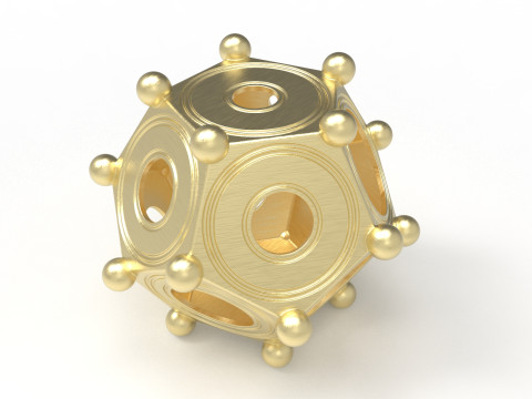 Roman dodecahedron Modelo 3D