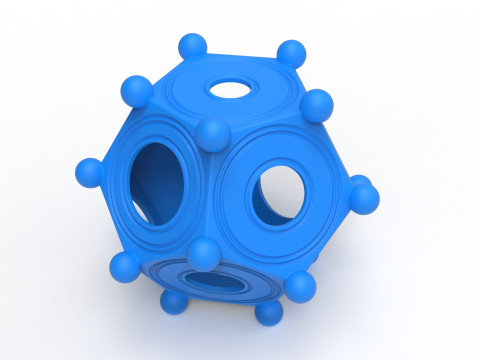 Roman dodecahedron Modelo 3D
