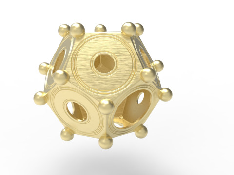 Roman dodecahedron Modelo 3D