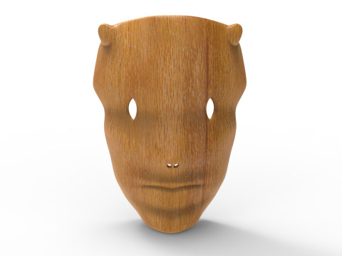 Forest face mask Modello 3D