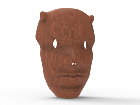 Forest face mask 3D-Modell
