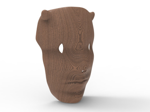 Forest face mask 3D-Modell