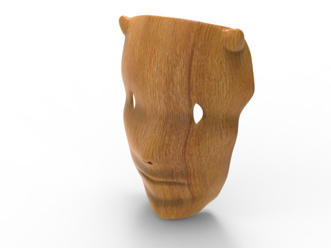 Forest face mask 3D-Modell