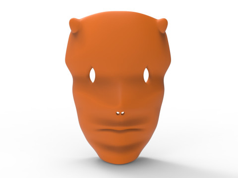 Forest face mask 3D-Modell