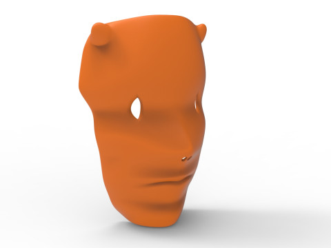 Forest face mask 3D-Modell