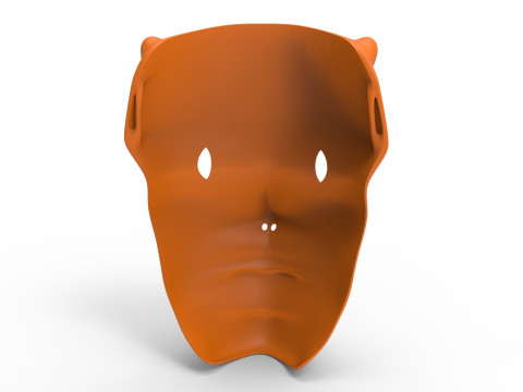 Forest face mask 3D-Modell