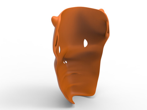 Forest face mask 3D-Modell