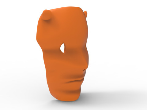 Forest face mask 3D-Modell