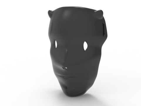 Forest face mask 3D-Modell