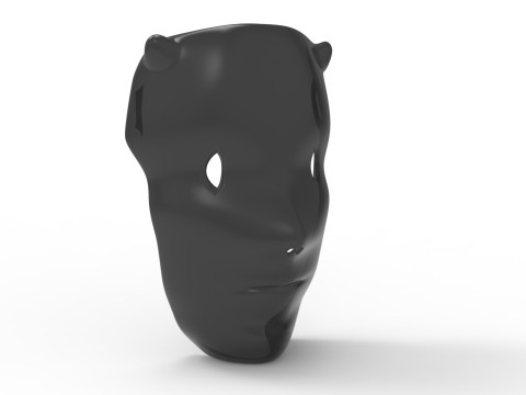 Forest face mask 3D-Modell