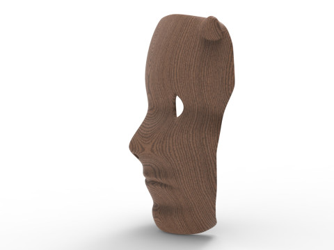 Forest face mask 3D-Modell